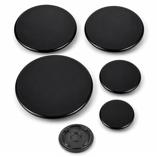5 Pcs Metal Hob Covers for Gas Cookers, Gas Cooker Covers Tops Compatible with SABAF, Hob Cover for Energy-Saving Cooking (55/75 /100mm)