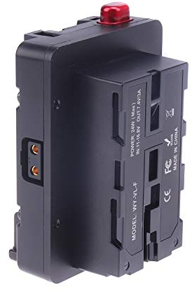 Hersmay V-Lock D-tap Batterieplatte Adapter V Mount Platte für NP-F NP-F550 NP-F570 NP-F750 NP-F960 NP-F970 Batterie, D-tap Output für Kamera Monitor, LED Licht