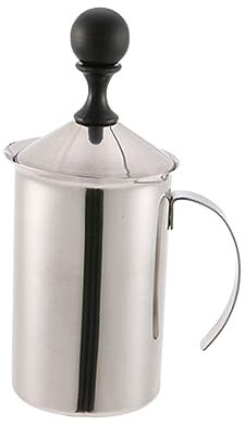 Alipis Espumador De Leche Manual Acero Inoxidable Jarra Electricidad Para Bar y Hogar