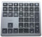 Nulea Wireless Bluetooth 5.0 Portable Numeric Keyboard, USB-C Rechargeable, 34-Keys Bluetooth Keyboard for Data Entry, Compatible for Laptop, Mac, iMac, Tablet, PC Desktop