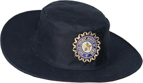 KNK India Cricket Cap Hat – Team India Supporter Cap for ODI, T20, Test Matches – Lightweight Sun Hat for Cricket Fans (US, Alpha, Medium, Navy Blue Hat)