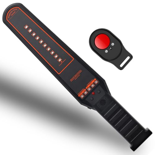 CHIRSMIP Hidden Camera Detector, Camera Finder, RF Bug Detector, Magnetic Tracker Finder, Bug Sweeper for Listening Devices, Hotel, Home, Office, Bathroom and Travel