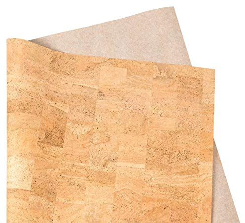 Carta in sughero – 70 cm di larghezza – diverse lunghezze a scelta per fai da te, decorazione, rivestimento di mobili frontali – stabile – flessibile – venature naturali.