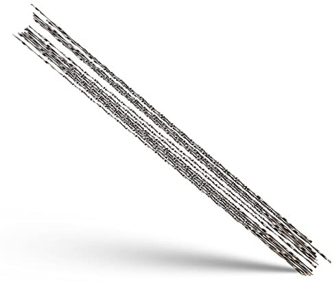 Lames de scie à chantourner en acier au carbone de 12 pièces , avec des dents en spirale tranchantes , lames de Scie À chantourner , scies sauteuses , pour la coupe de bois en métal en plastique(3#)