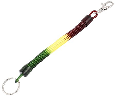 Ruilogod Metal Karbinlås Stretchy Lindad Snodd nyckelring Key Holder 20.5cm