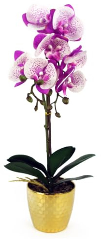 Leaf Design UK - Orquídea Artificial Realista en Maceta