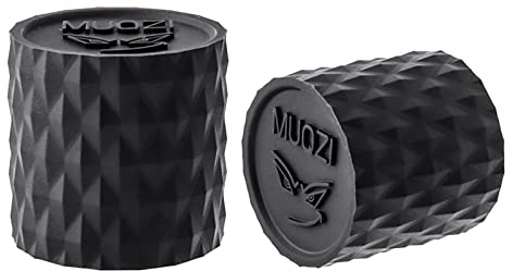 QRONCES Lot de 2 embouts de protection en silicone ultra légers pour guidon de vélo - Bouchons antidérapants - Embouts de guidon de VTT