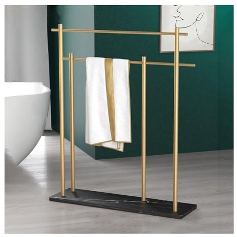 Portasciugamani di lusso autoportante leggero portasciugamani da bagno creativo marmo vasca da bagno Storage elegante bagno nizer portasciugamani stand per uso domestico