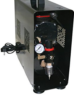 Bc-elec - TC-90TS Compressore per aerografo Modello AS196AW con Serbatoio e regolatore d'Aria compressa