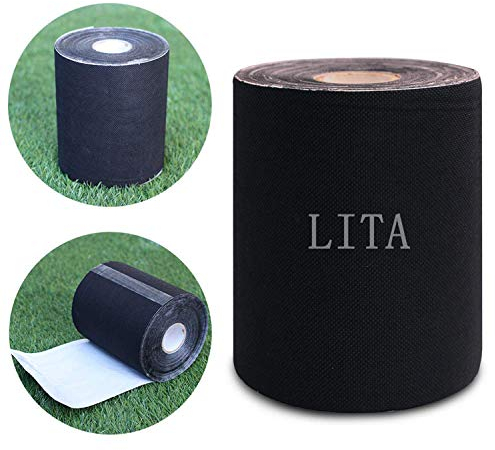 LITA Ruban de Gazon Artificiel Auto-adhésif pour Joint de pelouse synthétique Vert pour connecter Faux Tapis d'herbe (15CM X 20M)