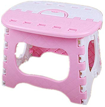 kabinga YM 101 plástico Simple, Banco pequeño de baño, Taburete de Pesca Plegable portátil para Adultos al Aire Libre para niños, Polvo, Unisex-Youth, M
