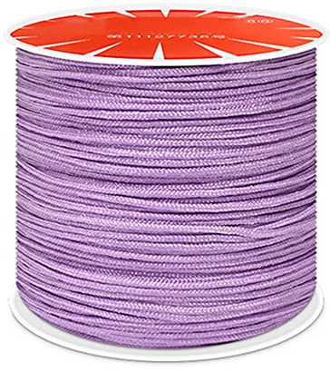 Anawakia Filo di nylon 100 m x 0,8 mm, corda in nylon per lavori manuali, ideale per collane fai da te e creazione di gioielli (Lilla chiaro)
