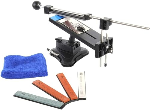 Messerschärfer für Küche, fester Winkel, beste professionelle Messerschärfer, Koch, Küche, Schleifsteine, Sets mit 4 Schleifsteinen für Arten von Messer-Werkzeugen