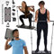 EVO Gym – Tragbares Krafttraining zu Hause, im Fitnessstudio,All-in-One-Fitnessstudio – 8 Widerstandsbänder,Tragbares Fitnessstudio & Heimtrainingsgerät,100 kg