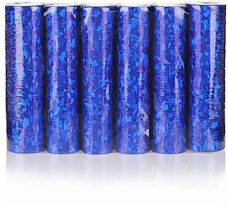 KarneLux Confezione da 6 Streamer Blue Glitter Metallic'