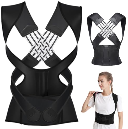 Adjustable Back Posture Belt, redresseur du dos, Correcteur de Posture Dos, Posture Correcteur Dos Femme Homme, Correcteur De Posture, Redresse Dos Soutien, pour Redresse Le Dos, Les Épaules Et Cou