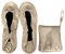 JUSZT FASHION, Fold up Shoes (White, UK Footwear Size System, Adult, Women, Numeric Range, Medium, 8, 9)
