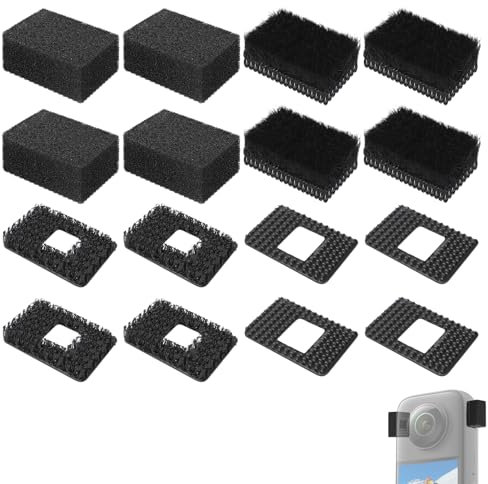 SUNMON 8 Stk Kamera Mikrofon Windmuff für Insta360 X3/X4, 4Mikrofon Windschutz und 4 Kamera Mikrofon-Windschutzscheibe, Camera Mic Wind Muff zur Reduzierung von Windgeräuschen