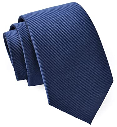 Massi Morino Seidenkrawatte Herren Dunkelblau - 6,5cm breit, 155cm lang - Krawatte aus 100% Seide I Slim-Fit Herrenkrawatte I Inklusiver Geschenkbox