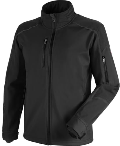 WÜRTH MODYF Softshelljacke Cetus – langlebige & hochwertige Arbeitsjacke für HANDWERKER in der Größe M – winddicht, atmungsaktiv & wasserabweisend – in Schwarz