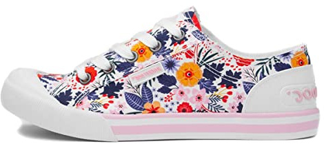 Rocket Dog Jazzin Malden Womens Multi Canvas - Size 4 UK - Multicolour