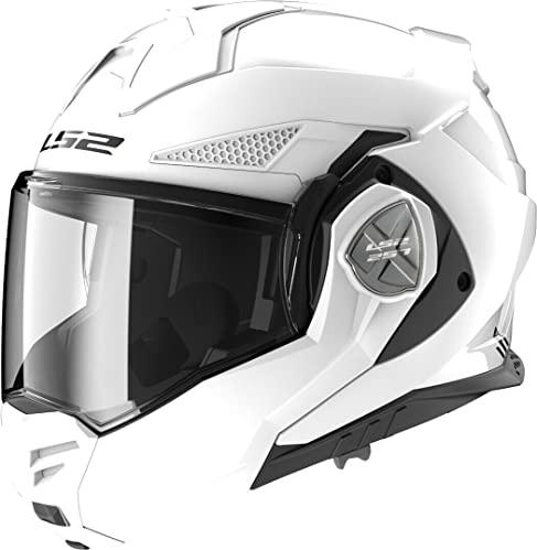 LS2 Helm Advant X Solid FF901 wit maat M | | Klapphelme | Ratsche | Kunststoff | geeignet für, Weiß
