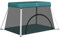 vidaXL Baby Laufstall mit Matratze Faltbar Reisebett Laufgitter Schutzgitter Absperrgitter Krabbelgitter Spielstall Babybett Grün Leinenstoff