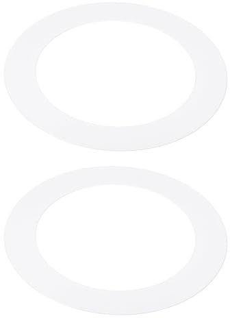 PATIKIL 2pcs Foco Empotrable Marco, 115 x 160mm(ID*OD) Goof Anillo Panel Redondo para Empotrada GU10 Portalampara Iluminación Accesorio para Downlight Techo LED Pared Lámpara, Blanco