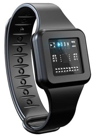 Ieron Armband Myggavvisande Ultraljud Elektronisk Myggsäker Klocka Med USB-Laddning Återanvändbar för Vandring Utomhus Camping