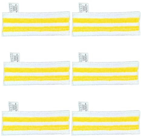 6 Pack Microfibre Floor Cloth Pads for Kärcher Easyfix SC 1, SC 2, SC 3, SC 4, SC 5 Steam Cleaners