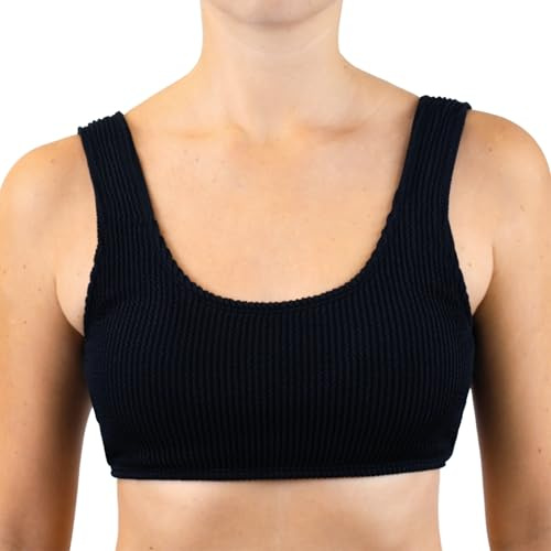MYLILY Bikini Donna Mare Sportivo | Costume a Costine | Top Scollo a U