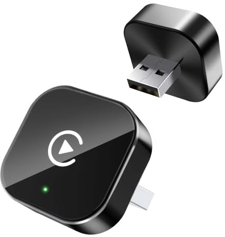 Yizro Wireless CarPlay Adapter for Apple iPhone & Android, 2-in-1 Adapter Convert Wired to Wireless Dongle