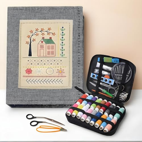 Generico Libro Ricami, Libro Ricami DIY, Kit Libri Ricamis Portatili Con Tutorial Istruttivo E 143 Schemi, Kit Cucito Tutto Unos Libri Ricamis, Per Gli Amanti DIY