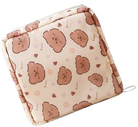 porta compresas – Organizador y de 18 cm, período portátil para niñas | Cuidado femenino para compresas, tampones, viajes, uso diario, cómodo, ligero, protector, Sic