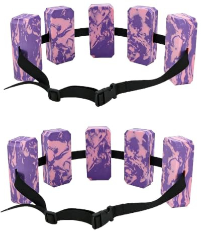 Ceinture De Natation pour Enfant - 2 Pieces Bouée d'exercice Aquatique | À Taille Réglable - Aide D'entraînement Aquatique Accessoires - Pour Femmes, Hommes, Adolescents, Athlètes