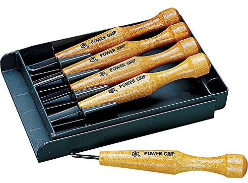 MIKISYO Lot de 5 burins à sculpter Power Grip