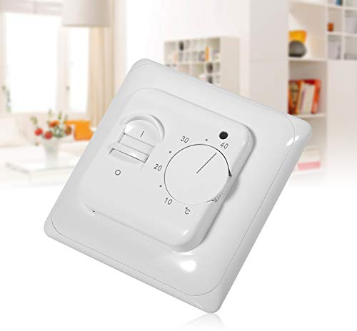 DEWIN Raumthermostat, Thermostat Raumboden Mechanischer Handthermostat Klimaanlage Temperaturschalter Raumtemperaturregler 16A 230V