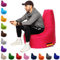 PATCH HOME Gamer Kissen & Lounge Sitzsack – befüllbar mit Reißverschluss, gefüllt mit Styropor, geeignet für In- & Outdoor. Perfekt als Gaming Sessel Sitzkissen (Pink, Ø 65cm x Höhe 70cm Junior)