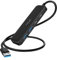 USB 3.0 Hub mit 60 cm U-S-B Splitter, Adapter mit 2*U-S-B C 3.0 und 2*U-S-B 3.0 Ports Ultra Slim Mini Hub Combo für Laptop, PS4, Flash Drive, HDD, Xbox, Drucker, Maus, Tastatur, Computerzubehör
