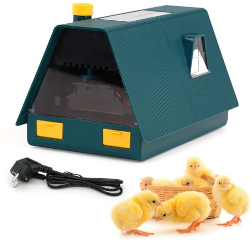 Svauoumu Incubadora Huevos Gallina Automatica, Incubadora Con Volteo AutomáTico de Huevos y Control de Temperatura y Humedad, Incubadora AvíCola con Pantalla LED Para Pollos, Patos, Gansos (10 Huevos)