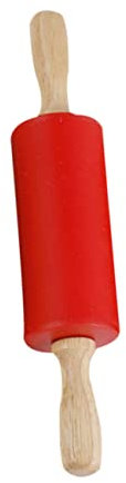 MILISTEN Rollstab Spielzeuge Teigrollerstift Backroller Aus Silikon Rollstäbchen Zum Backen Mini Pizza Kidcraft-spielset Pizzaroller Aus Holz Brotroller Antihaft Nudelholz Kind