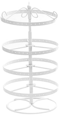 PACKOVE 1 Pieza 4 Expositor pendientes giratorio Exhibidor colgador organizador de pendientes expositor de pendientes joyero estantes de exhibición arete