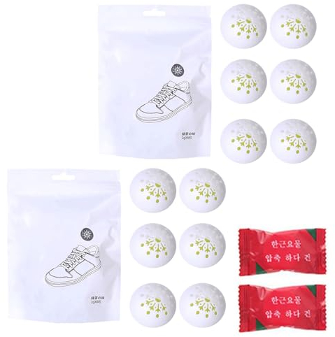 Schuhdeo, Desodorierungsbälle für Sportschuhe, 12PCS, Ideal für Sporttaschen, Schultaschen, Schließfächer, Um Gerüche Zu Beseitigen, Einfaches Twistlock/Öffnungsmechanismus - Kiefernwaldduft