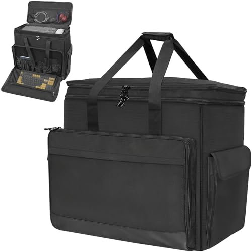 SUNDOY Portable Gaming PC Carrying Case – Desktop Computer Case for Tower Chassis, Keyboard, and Mouse – Ideal Travel Solution for Gamers