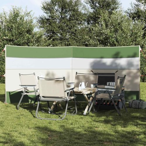 Homgoday Strandvindskydd camping vindjacka för strand, camping och trädgård camping vindjacka vattentät grön 340 x 130 cm
