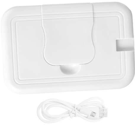 HOODANCOS Dispenser Scaldasalviette per Salviette Umidificate, Portatile in ABS e Lega di Alluminio, Mantiene le Salviette Umide e Calde per Uso Indoor