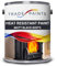 Heat Resistant Paint For Stove Wood Burner Fireplace Enamel Metal Paint - Matt Black 600°c - 1 Litre