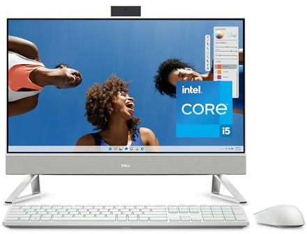 Dell Inspiron 24 5430 All-in-One Desktop 23.8 FHD Non-Touch Display with IR Webcam, Intel Core i5-1334U, 8 GB RAM, 512 GB SSD, Intel Graphics, Windows 11 Home, English-UK Qwerty Keyboard and Mouse
