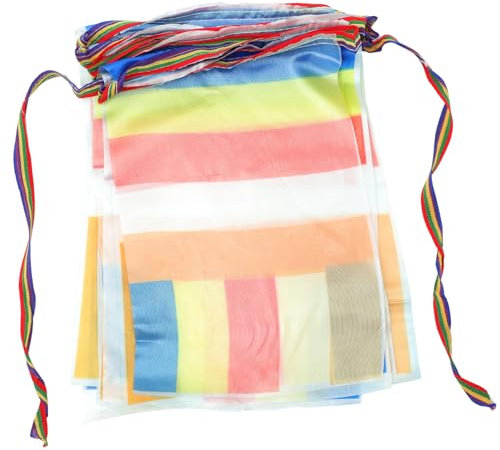 Mipcase Bandiere Buddiste Per Decorazione e Bandiere Preghiera Tibetana Per e Cerimonie Religiose Aggiungi Tranquillità e Spazi