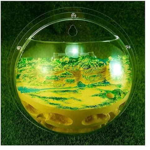 FENGJISUN Ameisenfarm Ameisen Farm Ameisenfarm-Insektenterrarium, Halbkreisförmiges Hängendes Ameisennest, Geeignet Als Werkzeug Für Die Wissenschaftliche Bildung Ameisenfarm Erwachsener(Grün)